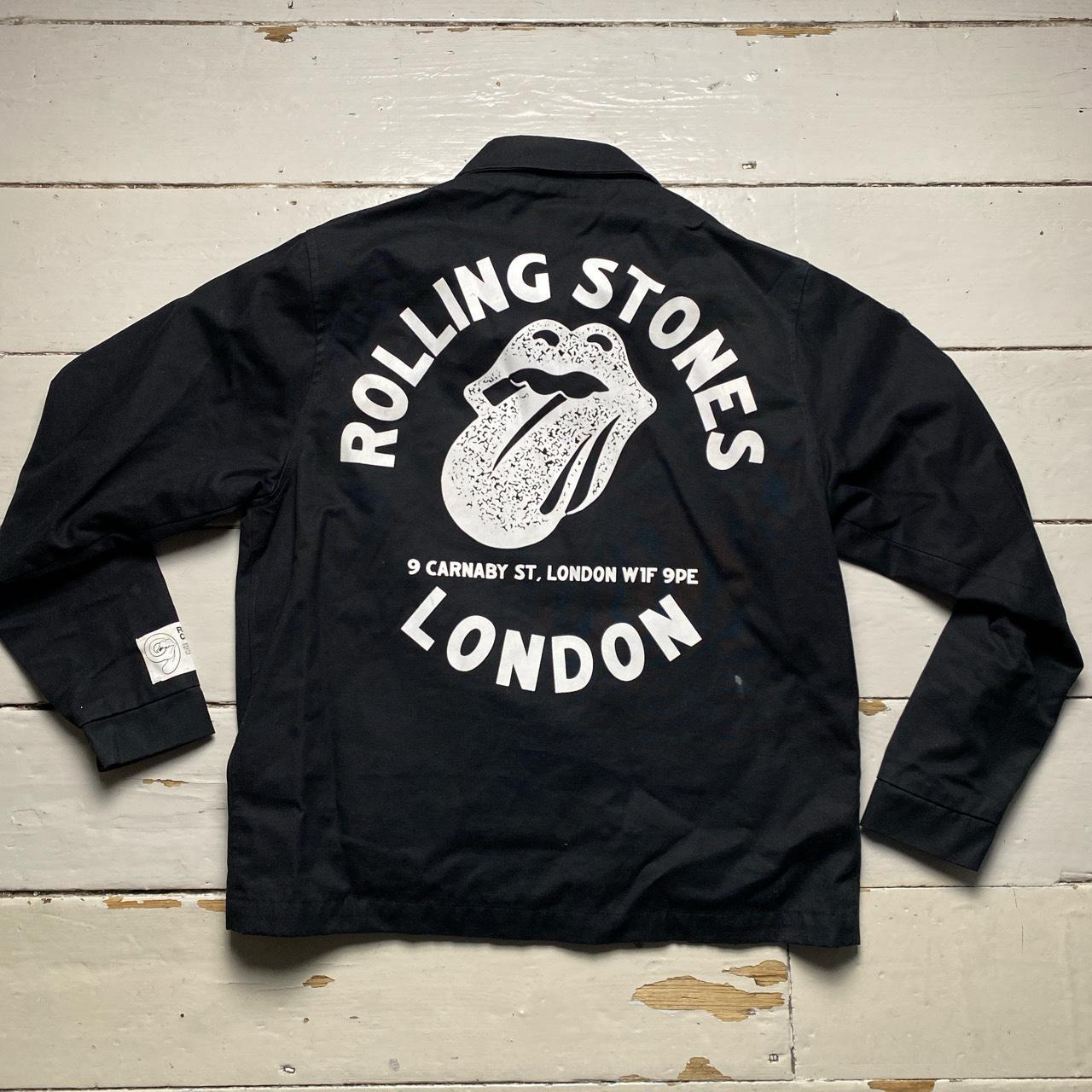 Rolling Stones London Carnaby Black Bomber Jacket