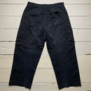 Black Cargo Baggy Trousers