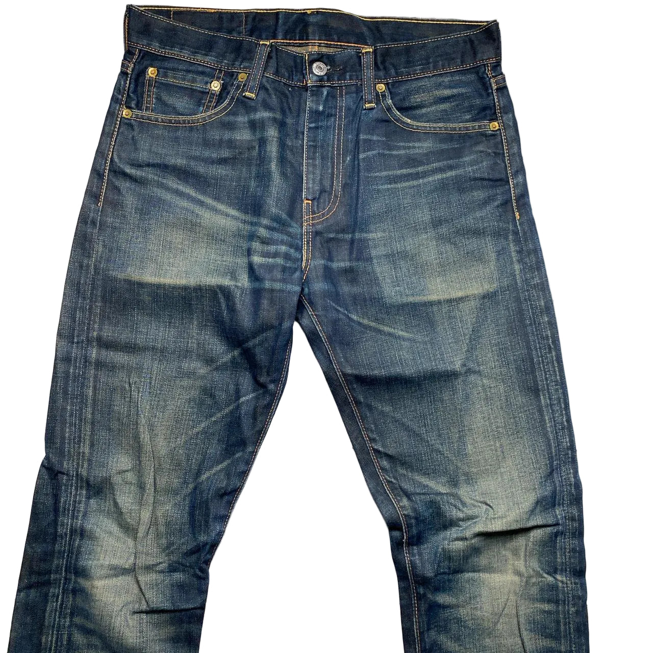 Levis 508 Dark Navy Stonewash Jeans (29W)