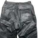Leathermaster Womens Leather Black Trousers (12)