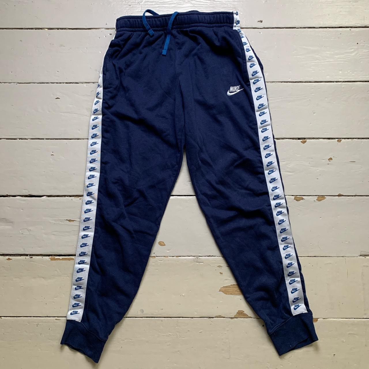 Nike Multi Swoosh Tape Repeat Logo Navy and White Full Tracksuit