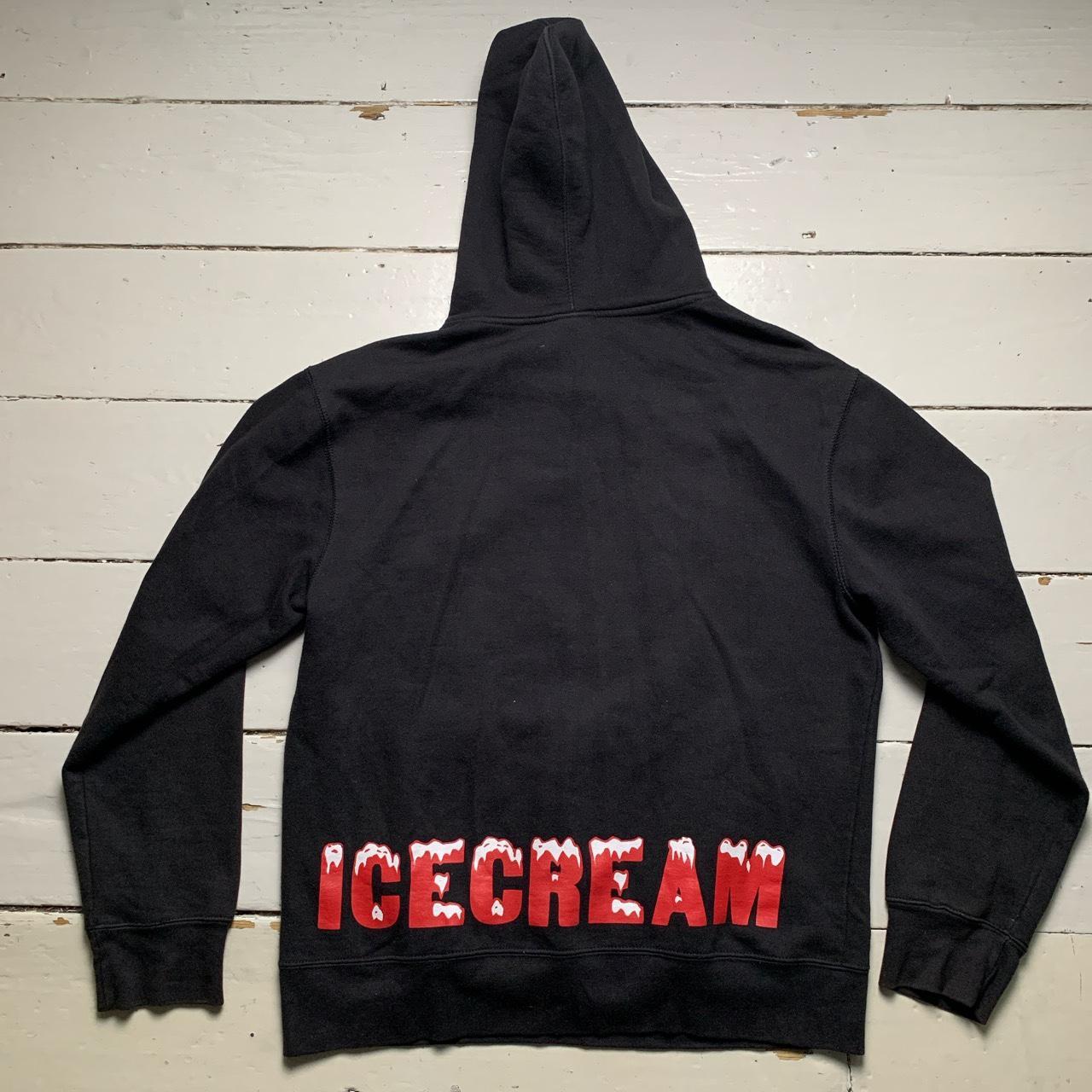 Ice Cream Billionaire Boys Club Black Red and White Hoodie