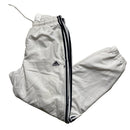 Adidas White and Navy Stripe Baggy Trackpant Shell Bottoms (36W)