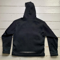 Nike Shox Vintage Scuba Neoprene Fleece Black and Blue Hoodie Jacket