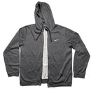 Nike Grey and White Swoosh Hoodie (M)