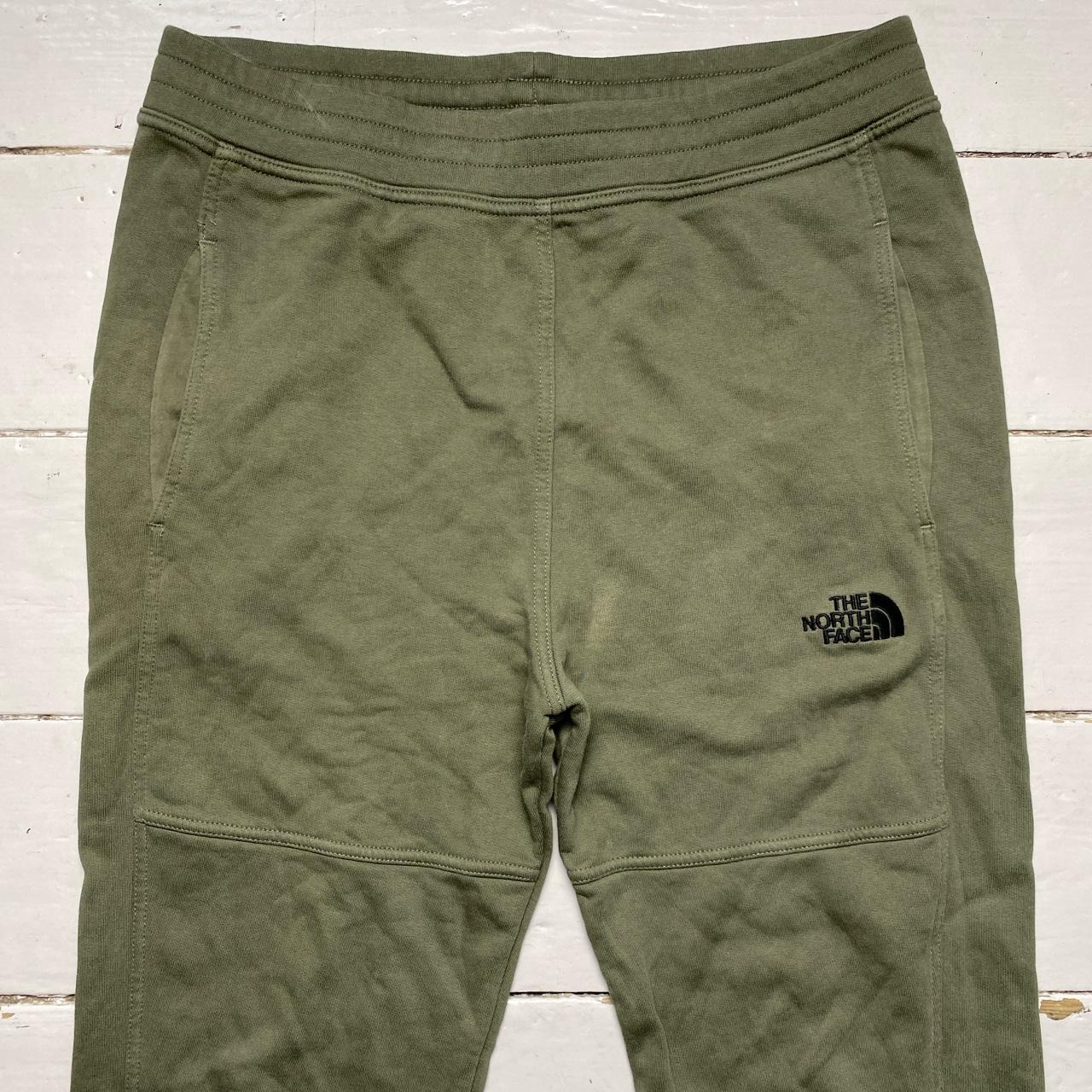 The North Face Olive Green and Black Joggers