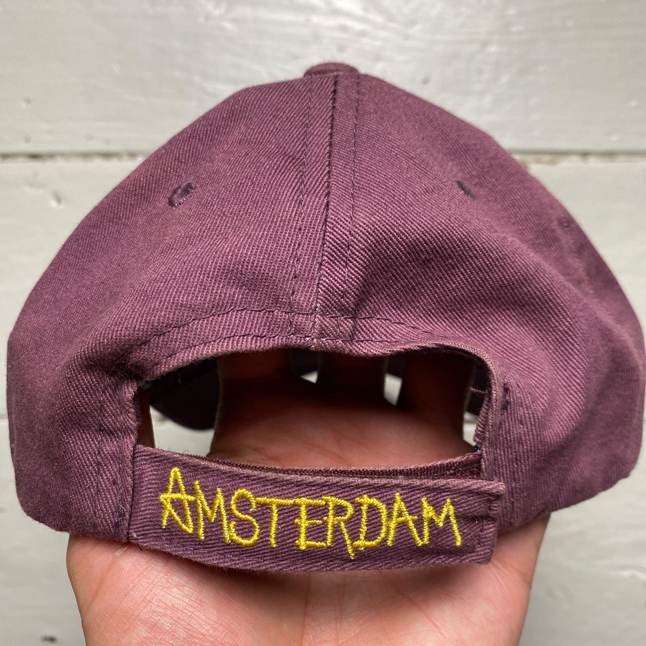 Amsterdam Burgundy and Yellow Cap