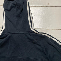 Adidas Performance Essentials Black and White Hoodie