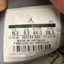 Jordan 1 Mid Black Particle Grey and Red (UK 9.5)