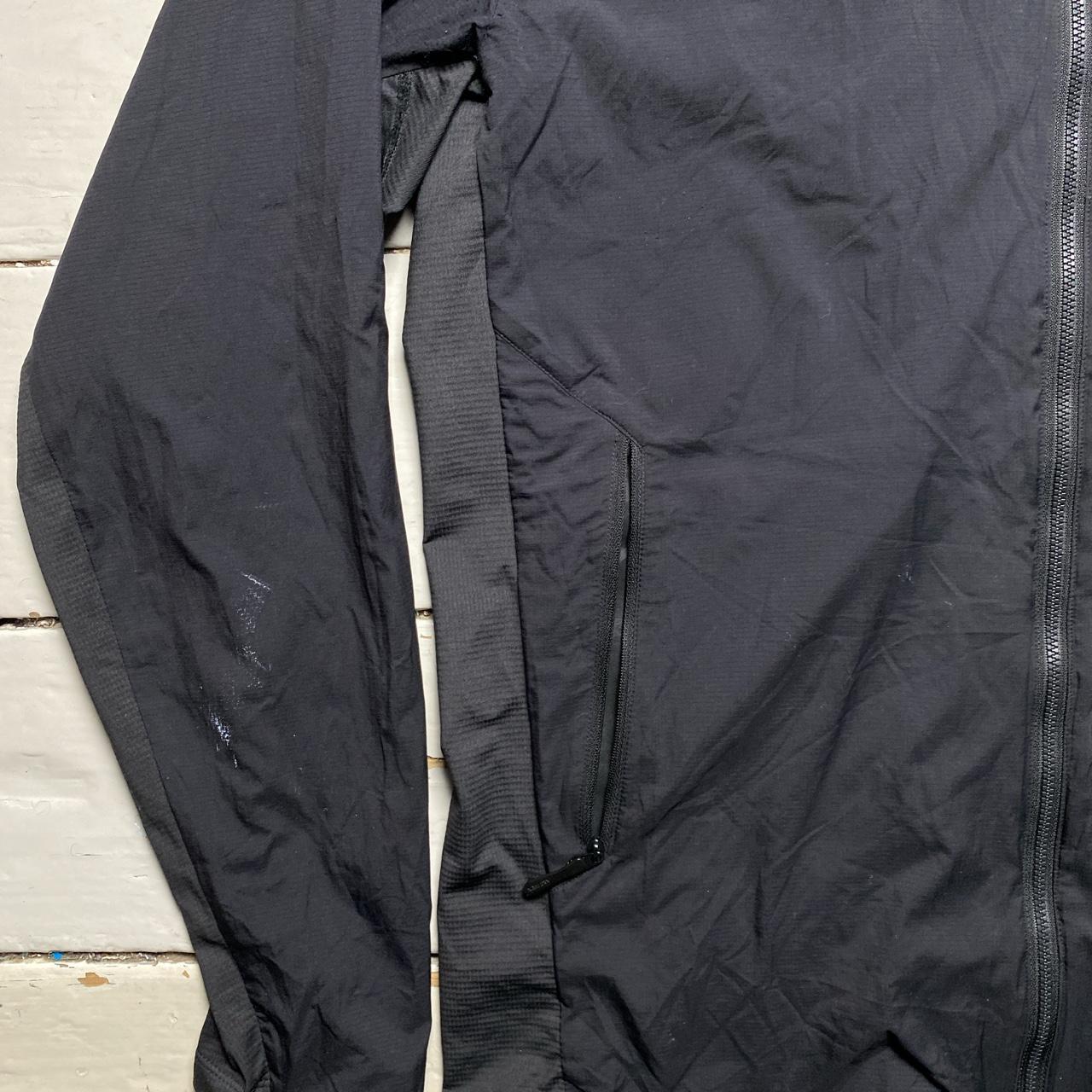 Arc’Teryx Black and Grey Atom SL Lightweight Hoodie Jacket