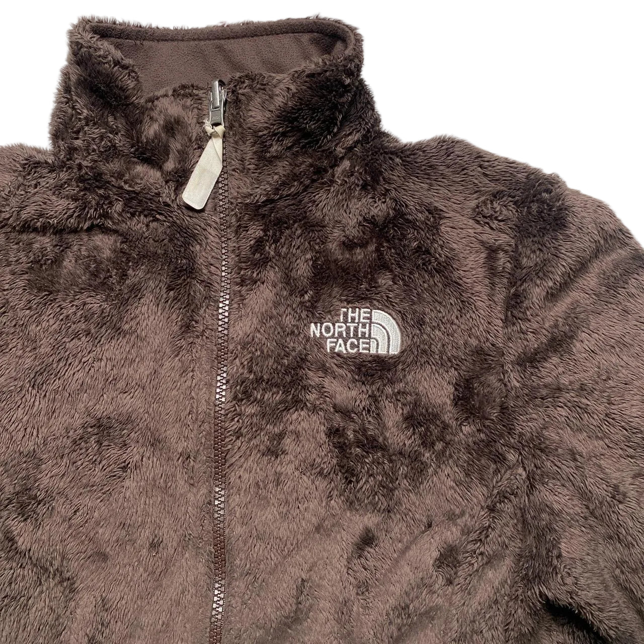 The North Face Brown Teddy Fur Zip Jumper (XS)
