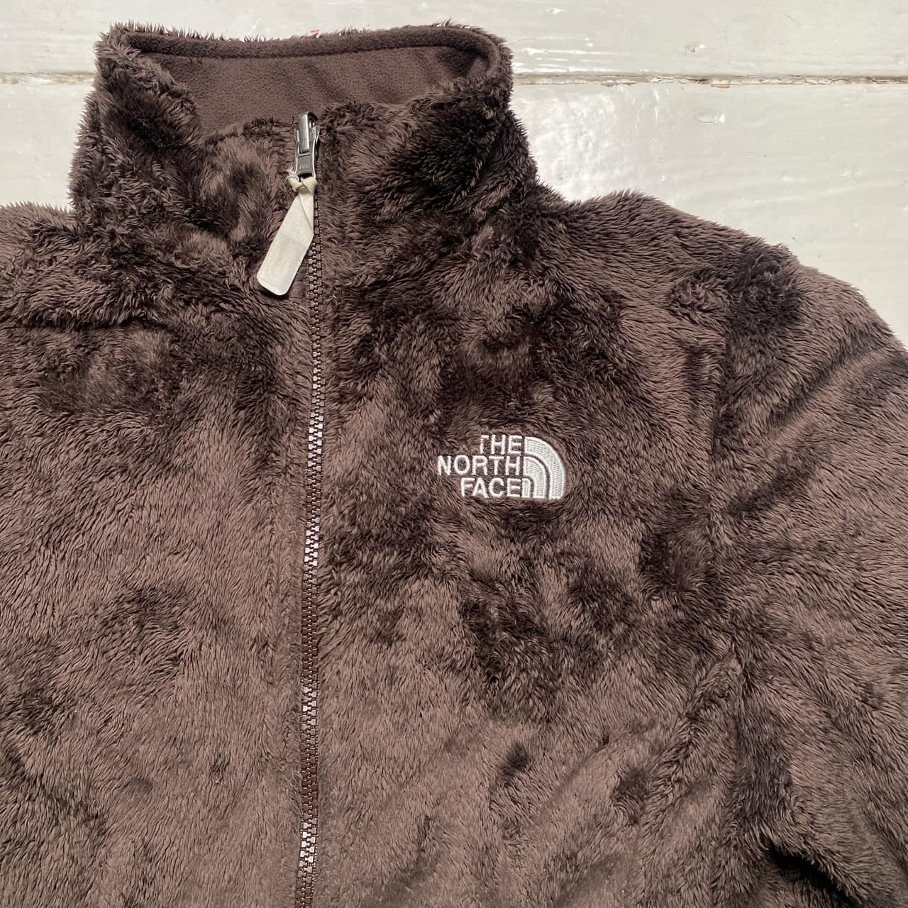 The North Face Brown Teddy Fur Zip Jumper