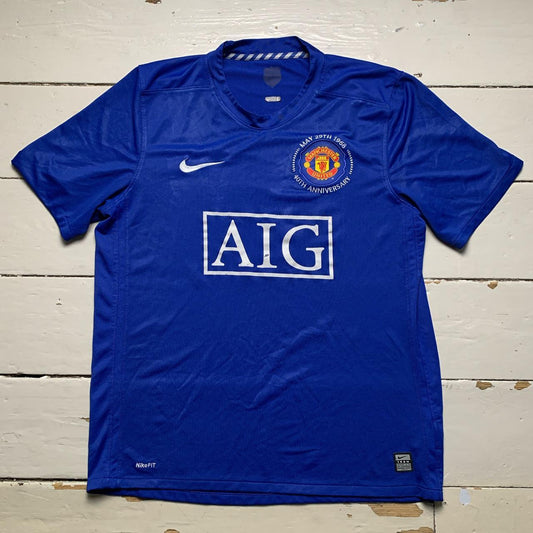 Nike Manchester United Vintage Football Jersey Blue and White