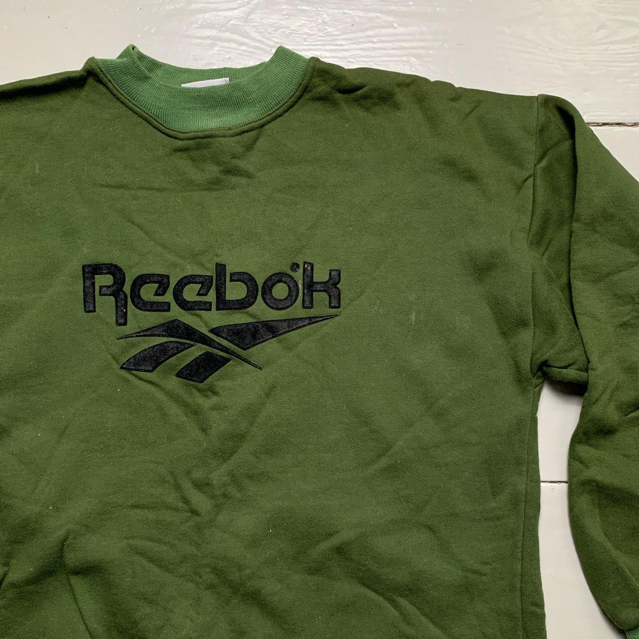 Reebok Vintage 90’s Green and Black Jumper