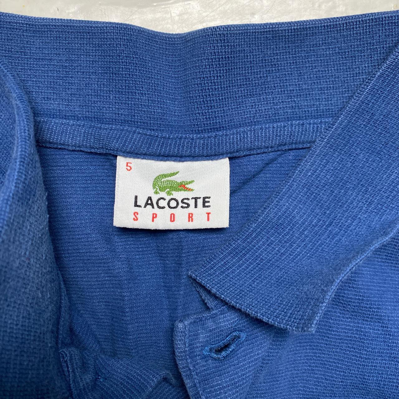 Lacoste Croc Blue Long Sleeve Polo Shirt