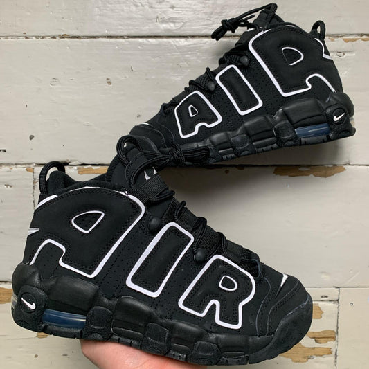 Nike Uptempo More Air Black and White