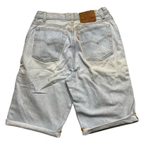 Levis 37501-0133 Vintage Made in USA Light Blue Jean Short Jorts (30W)