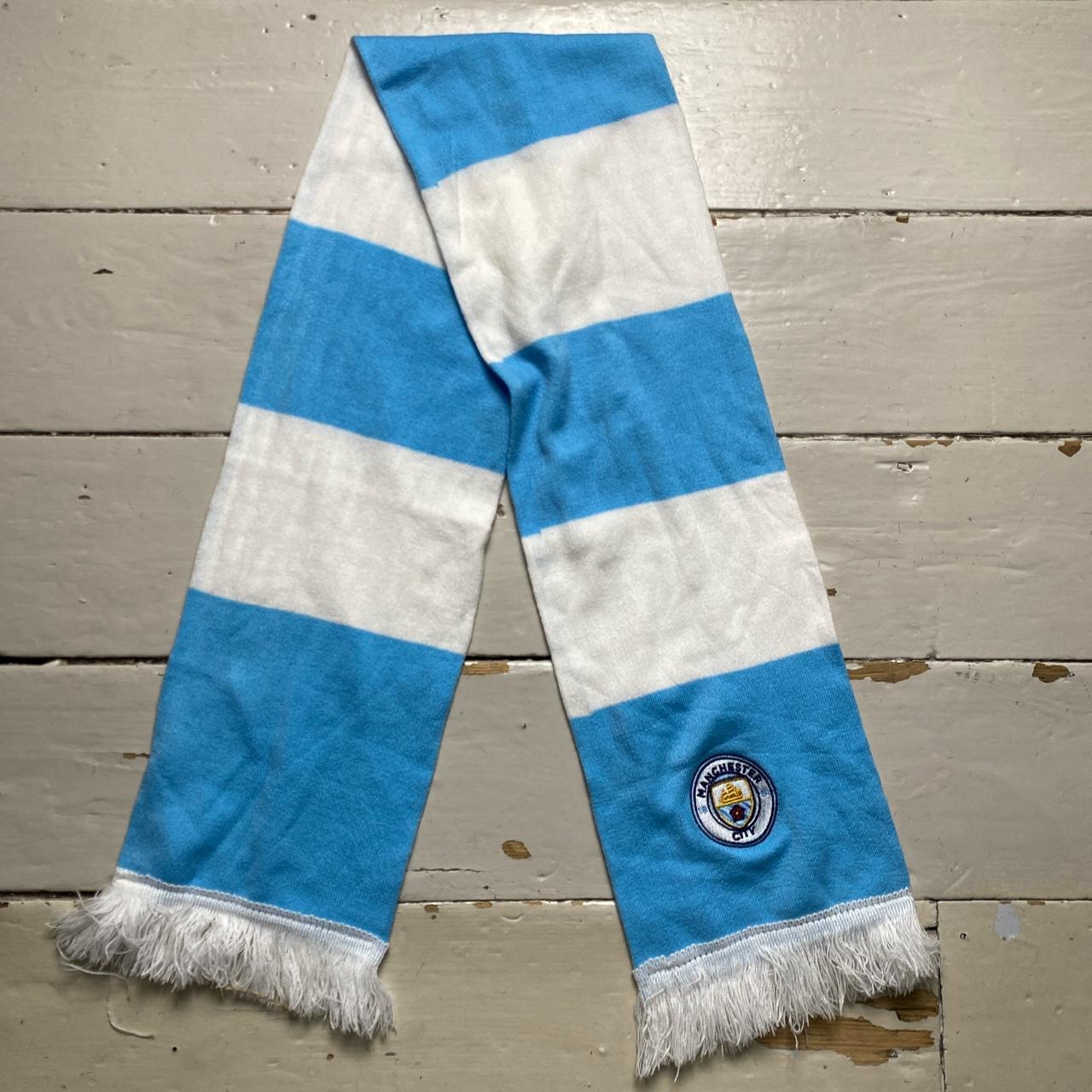 Manchester City Light Blue and White Scarf