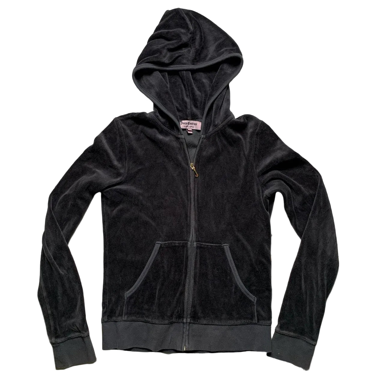 Juicy Couture Grey and Gold Velour Tracksuit (M/S)