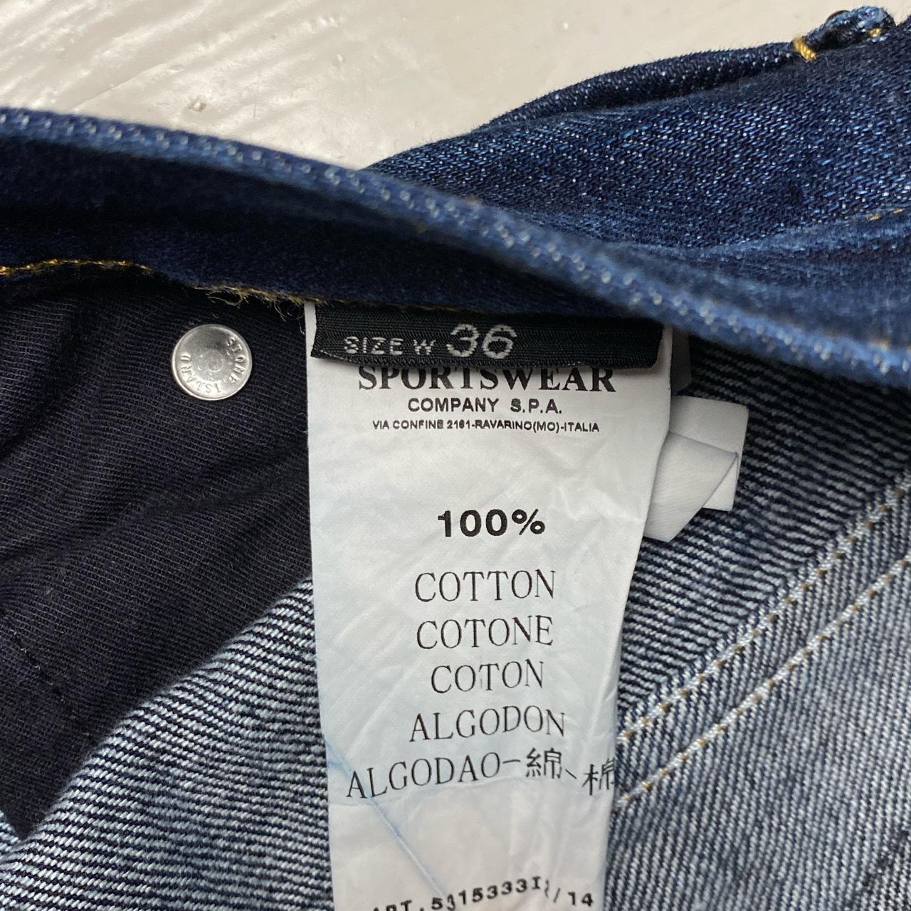 Stone Island Navy Baggy Jeans