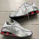 Nike Shox R4 Silver White and Red OG