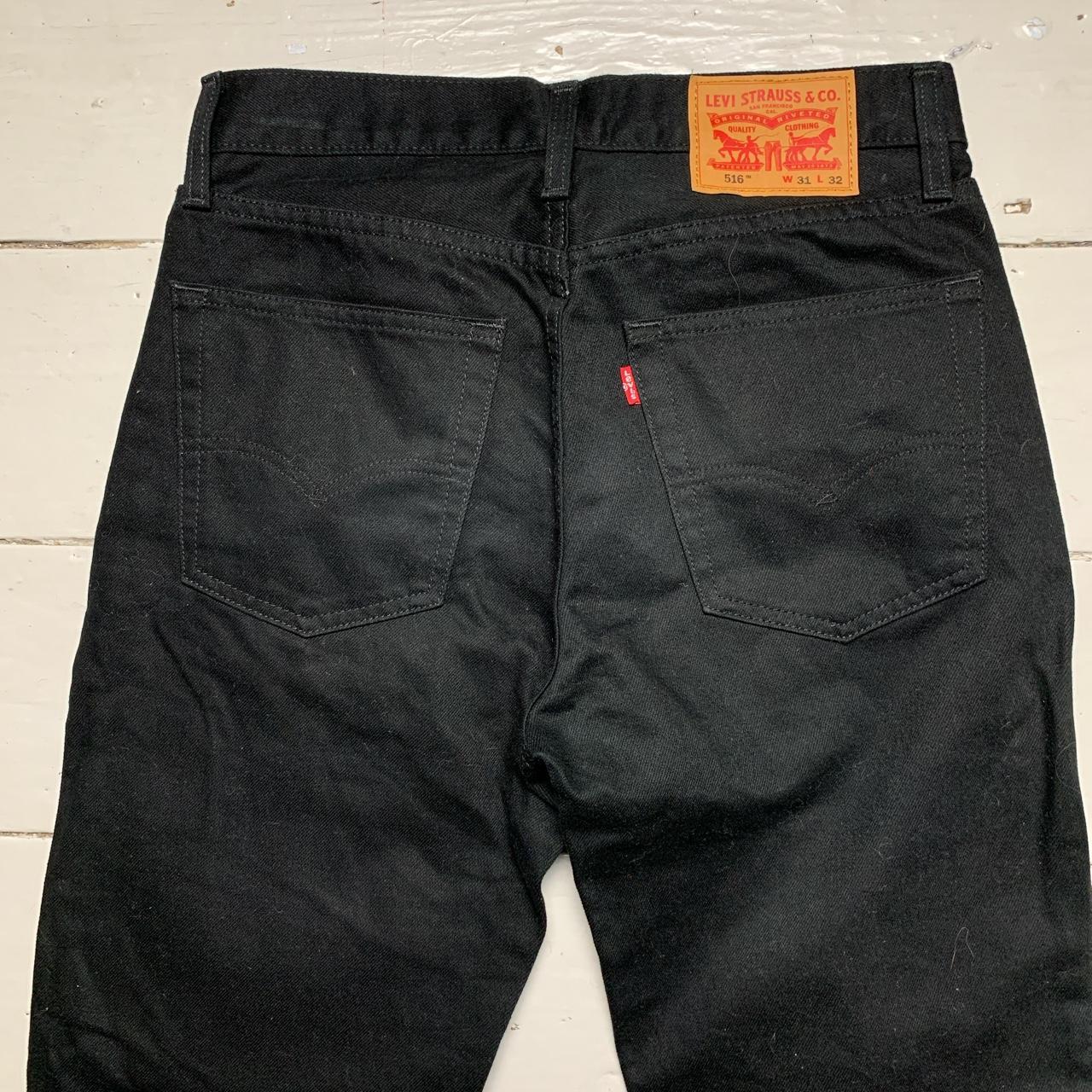 Levis Black 516 Jeans