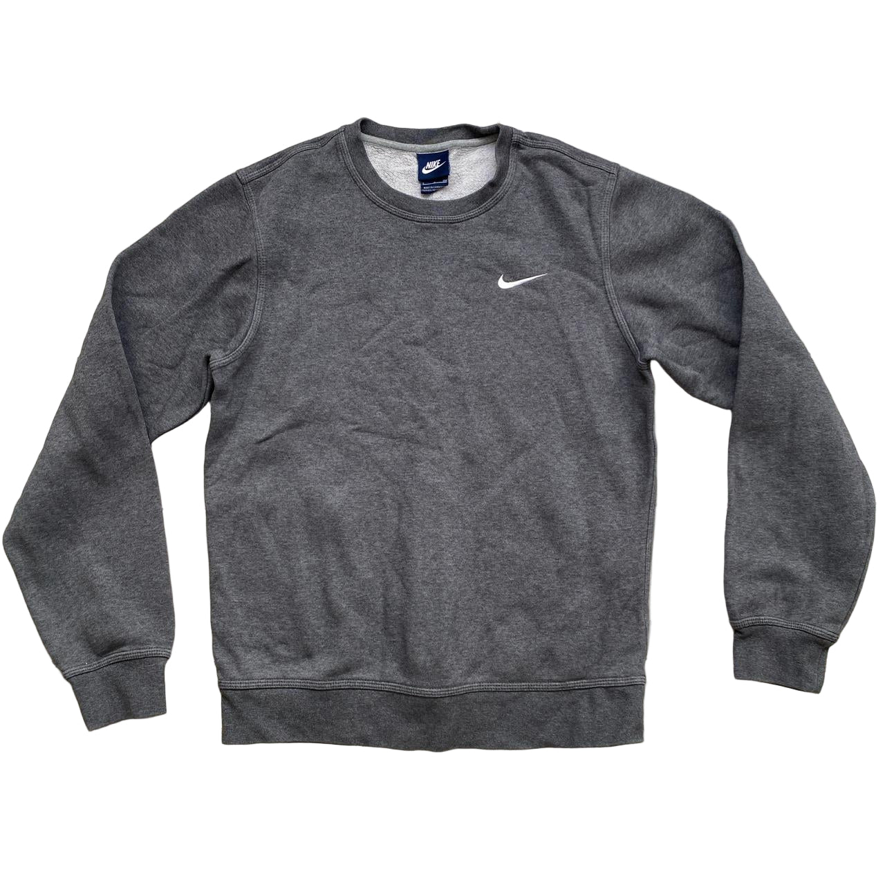 Nike Swoosh Grey and White Jumper (S)