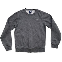 Nike Swoosh Grey and White Jumper (S)