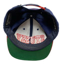 Stussy Vintage Green Brim Navy and Red Circus Snapback Cap