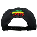 California Republic Black Rasta and Green Snapback Cap