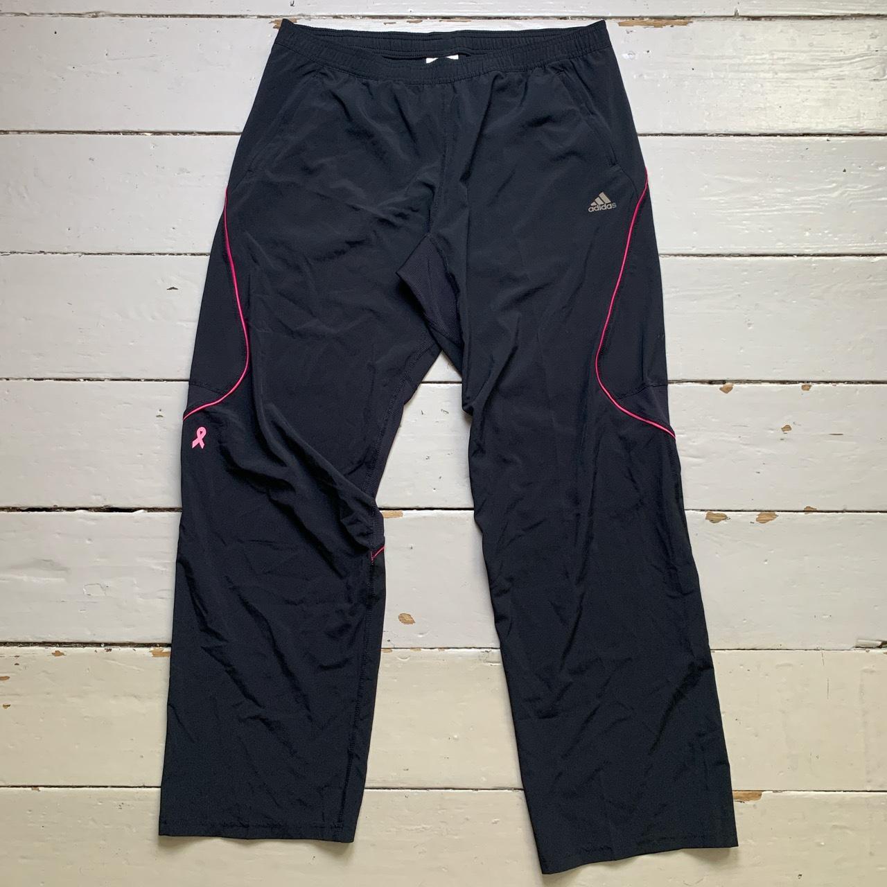 Adidas Shell Track Pant Bottoms Black and Pink