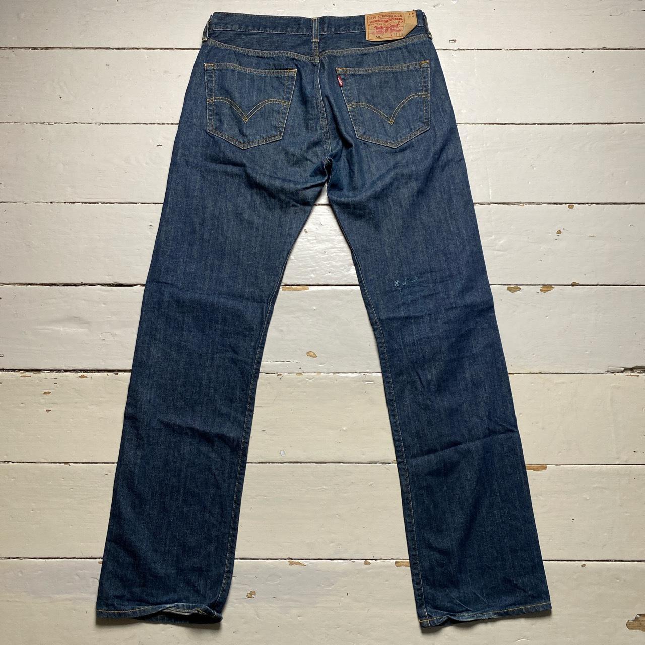 Levis 501 Vintage Navy Jeans