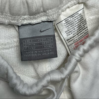 Nike Vintage White and Baby Blue Y2K Tracksuit Bottoms (S)