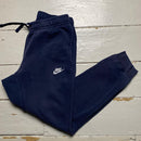 Nike Swoosh Navy and White Joggers