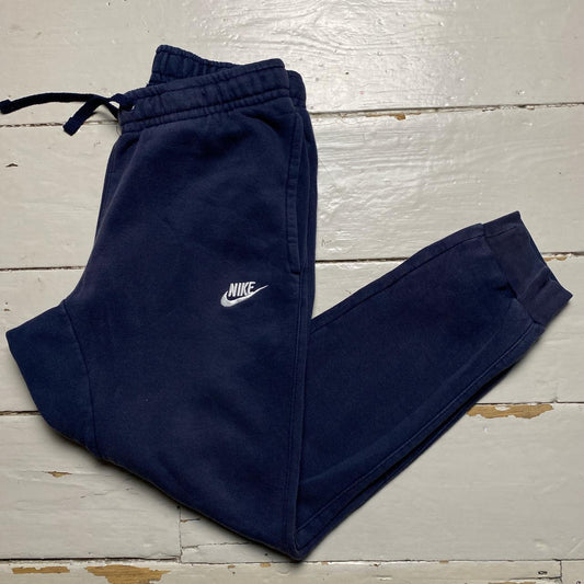 Nike Swoosh Navy and White Joggers