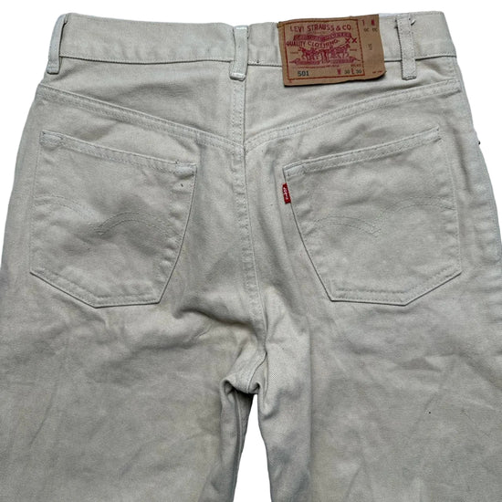 Levis 501 Vintage Cream Jeans (30W)