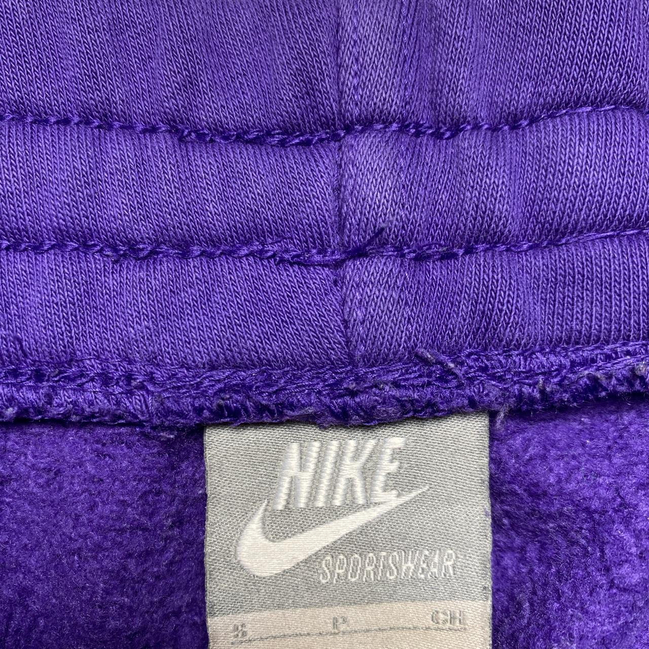 Nike Swoosh Purple and White Baggy Joggers