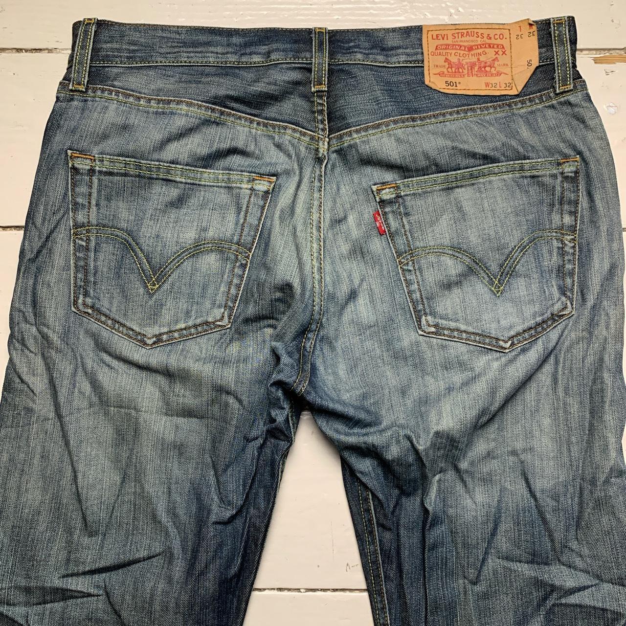 Levis Stonewashed Blue Grey Jeans