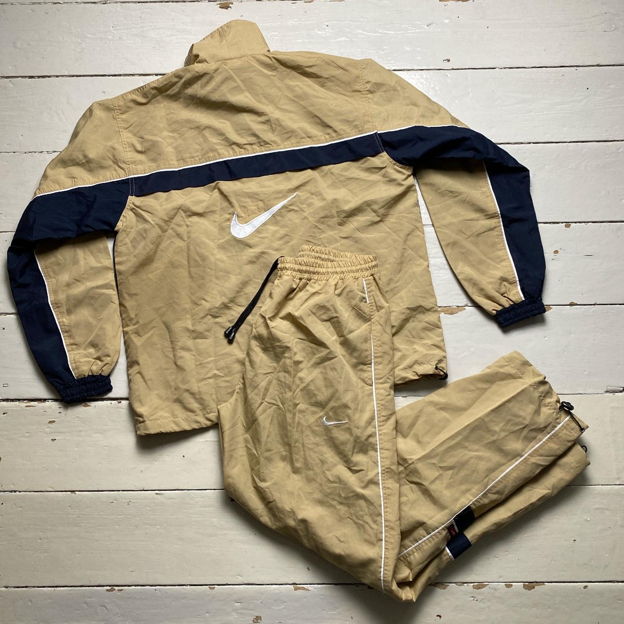 Nike Vintage 90’s Swoosh Gold White and Navy Shell Tracksuit