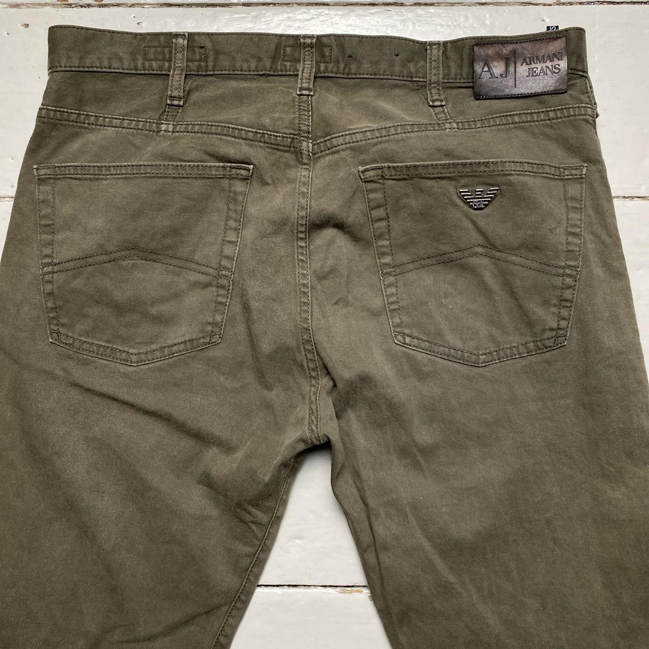 Armani J21 Khaki Green Jeans