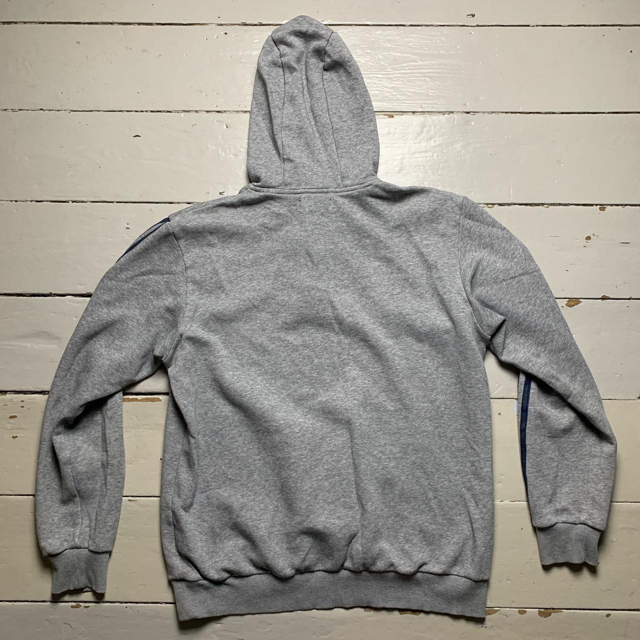 Adidas Grey and Navy Hoodie