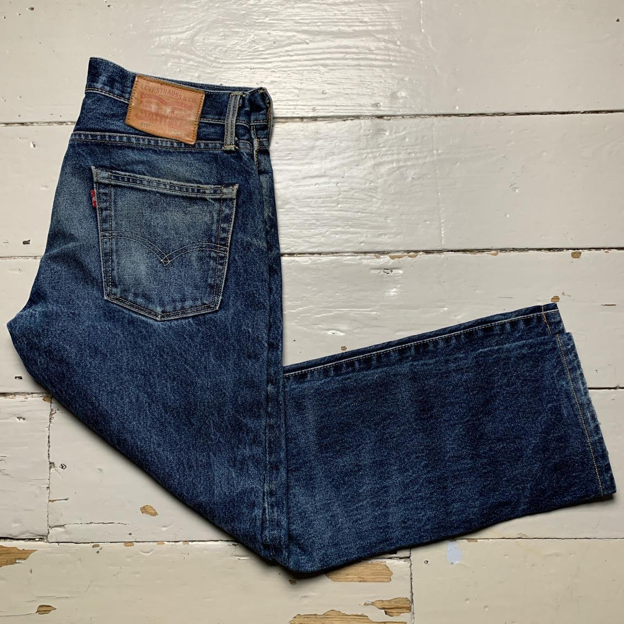 Levis 511 Navy Stonewashed Jeans