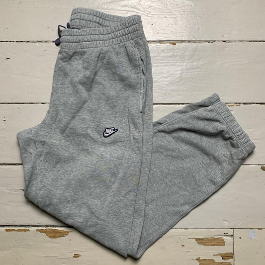 Nike Swoosh Vintage Baggy Grey and White Joggers