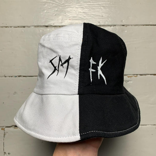 Ying and Yang Black and White Bucket Hat