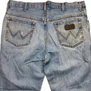 Wrangler Distressed Light Blue Jeans (36W)