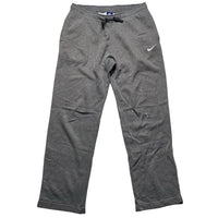 Nike Grey and White Swoosh Baggy Joggers (L)