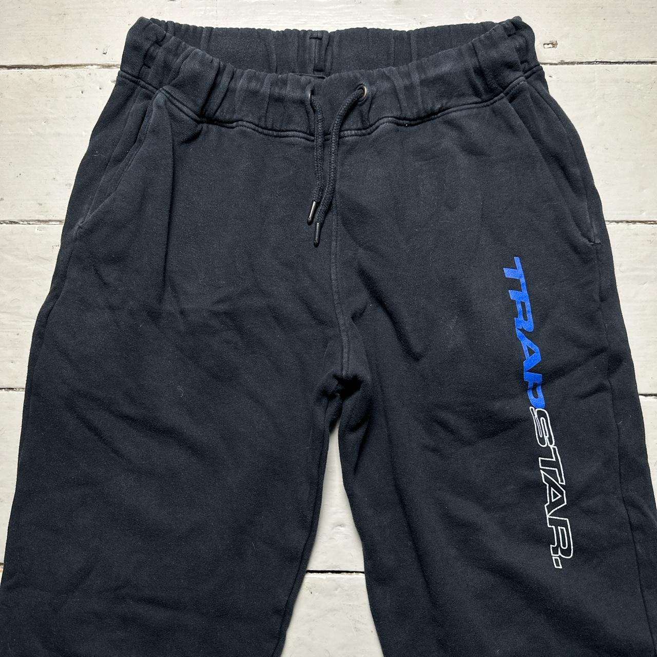 Trapstar Black Blue and White Slim Joggers