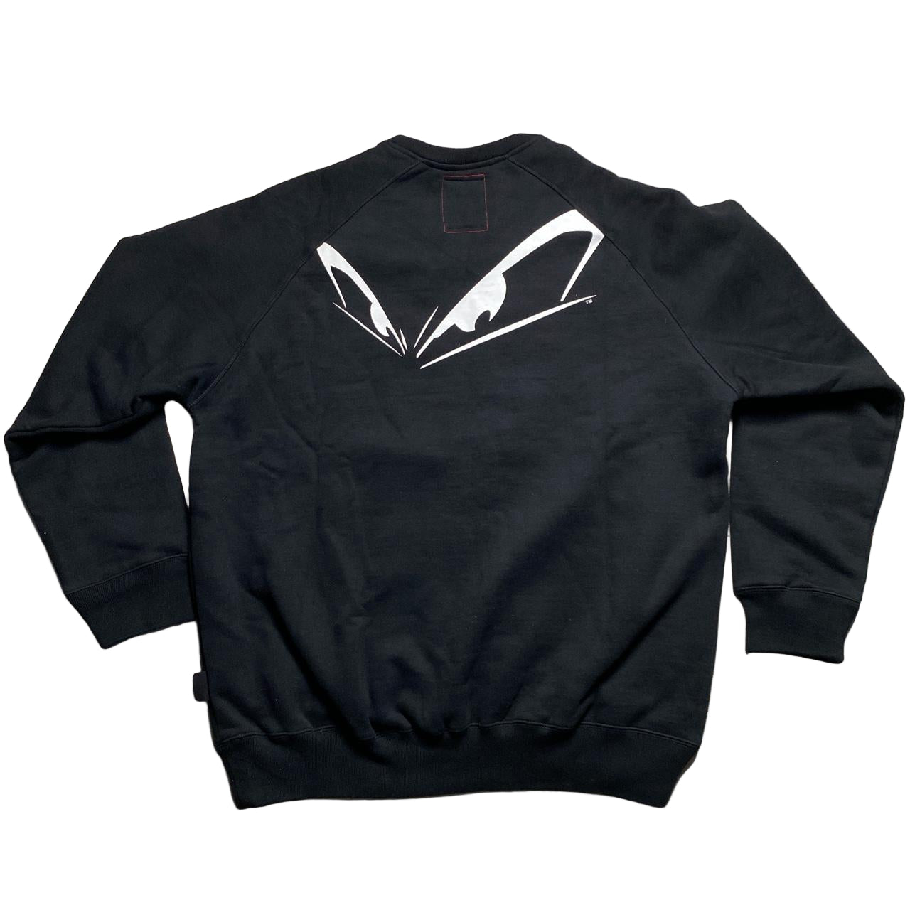 Streetz Is Watchin No Fear Elsinore Eyes Grime Y2K Black and White Jumper (2XL)
