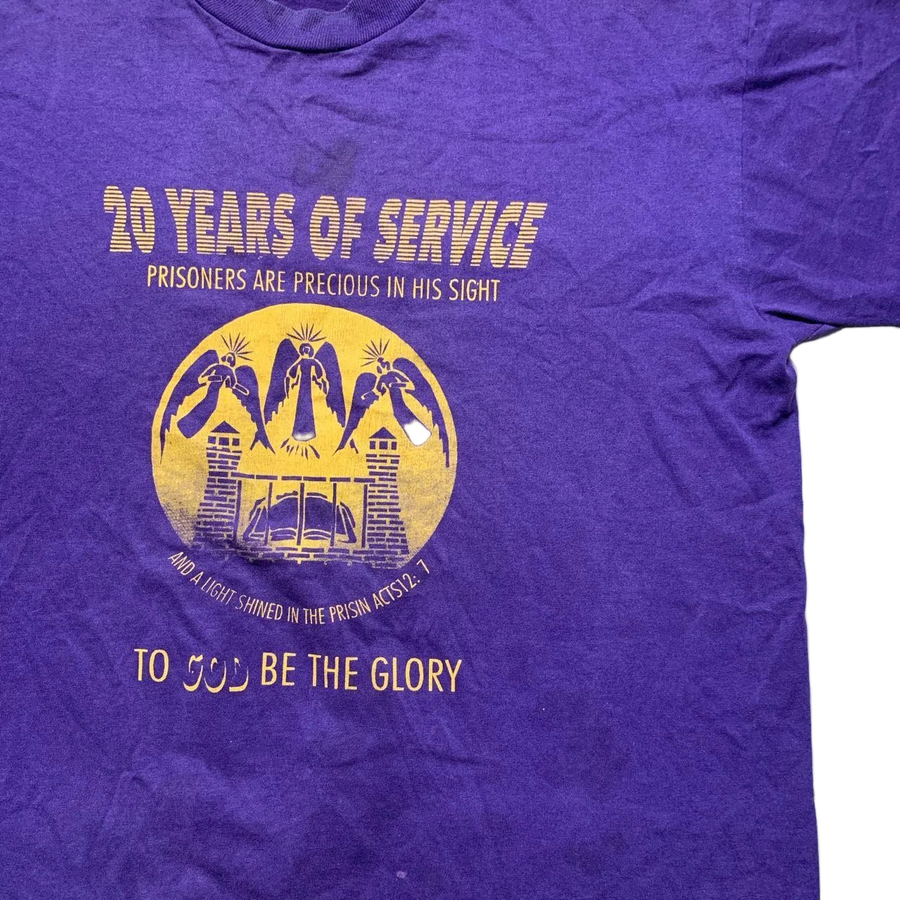 Prison To God Be The Glory Vintage 90’s Purple T Shirt (L)