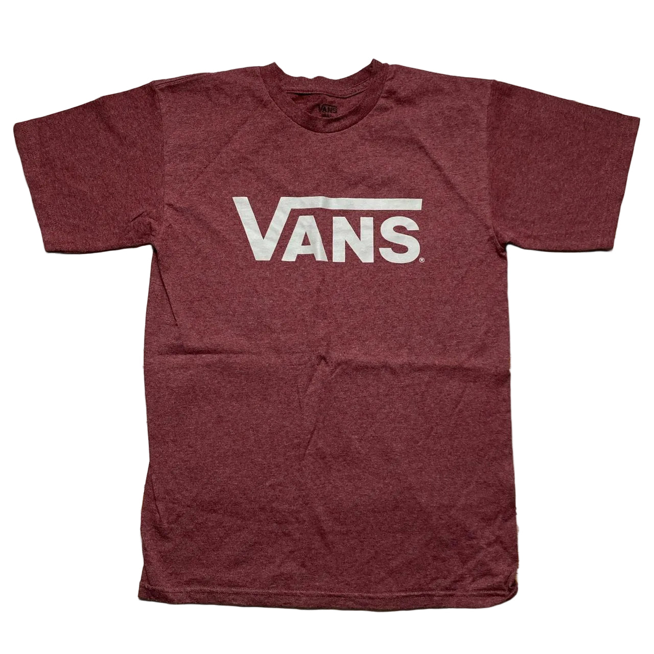 Vans Burgundy and Grey T Shirt (S)